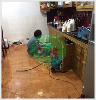 Phương pháp thông nghẹt bồn rửa chén.